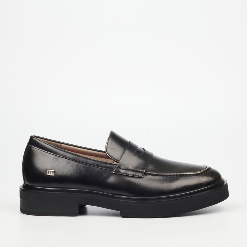 Mazerata Elia Faux Wax Shoe Black - Main Image