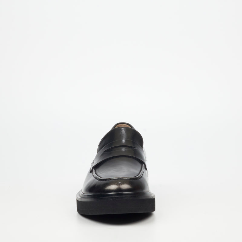 Mazerata Elia 6 Faux Wax Shoe - Black footwear Mazerata