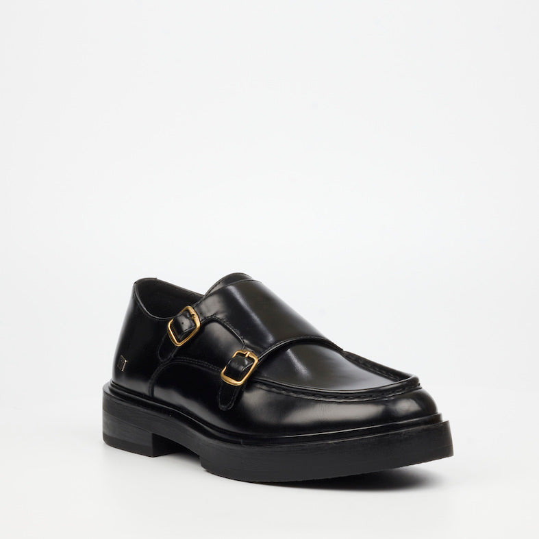 Mazerata Elia 7 Faux Wax Shoe - Black