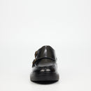 Mazerata Elia 7 Faux Wax Shoe - Black footwear Mazerata