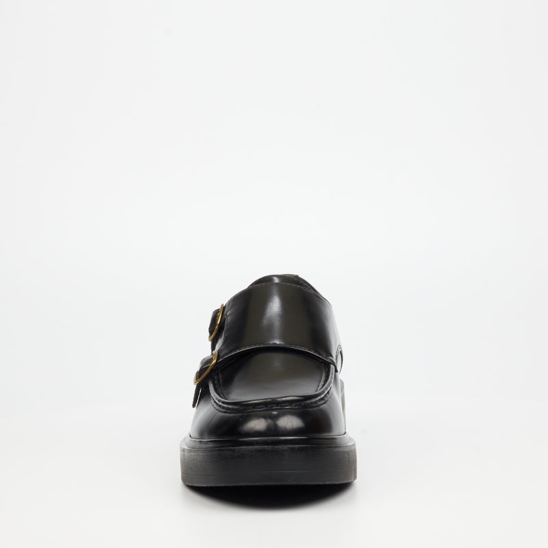 Mazerata Elia 7 Faux Wax Shoe - Black
