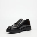 Mazerata Elia 7 Faux Wax Shoe - Black footwear Mazerata