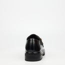 Mazerata Elia 7 Faux Wax Shoe - Black footwear Mazerata