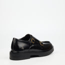 Mazerata Elia 7 Faux Wax Shoe - Black footwear Mazerata