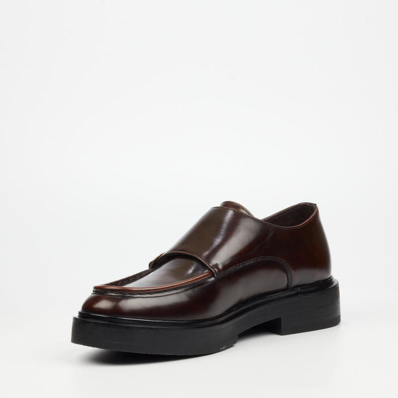 Mazerata Elia 7 Faux Wax Shoe - Chocolate