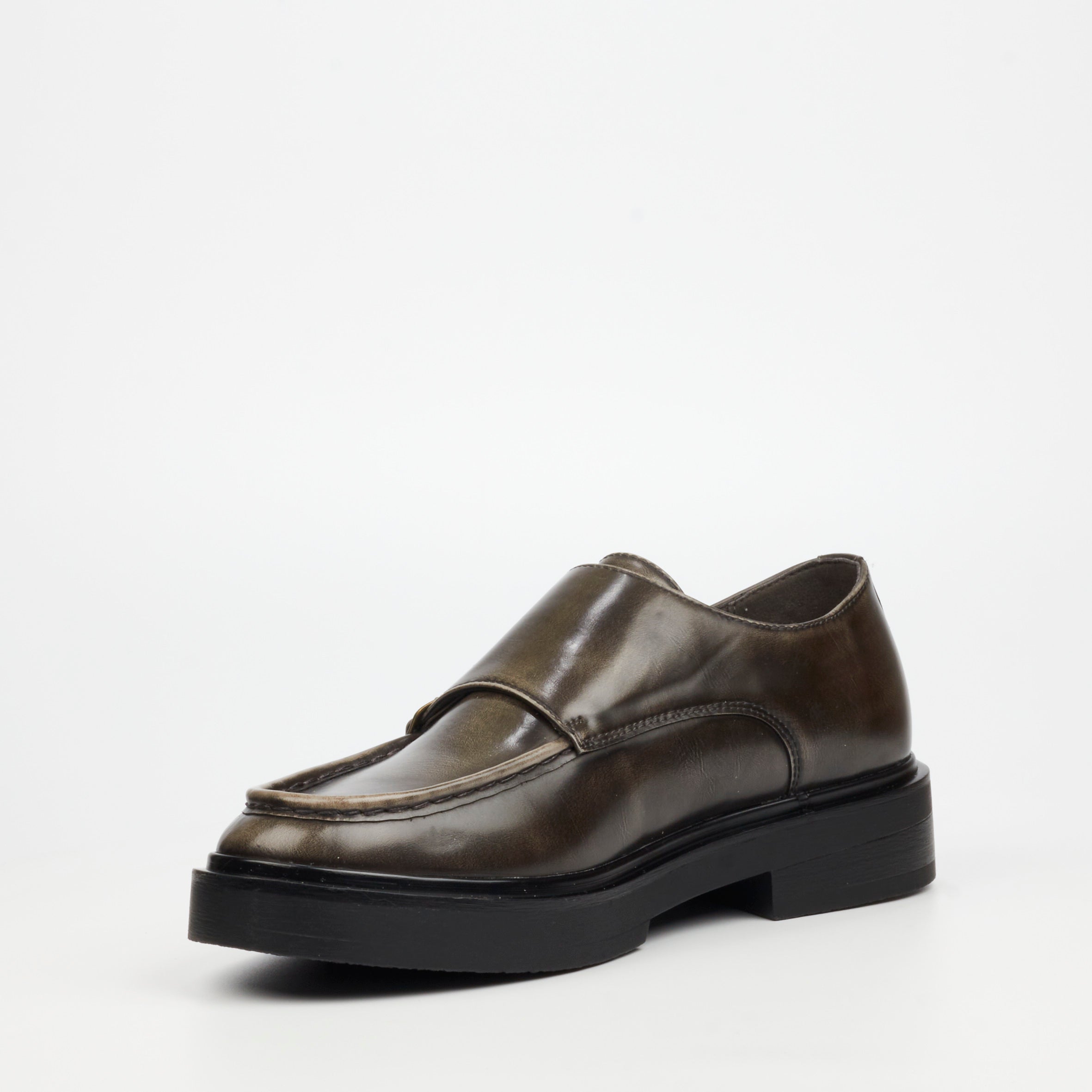 Mazerata Elia 7 Faux Wax Shoe - Grey footwear Mazerata