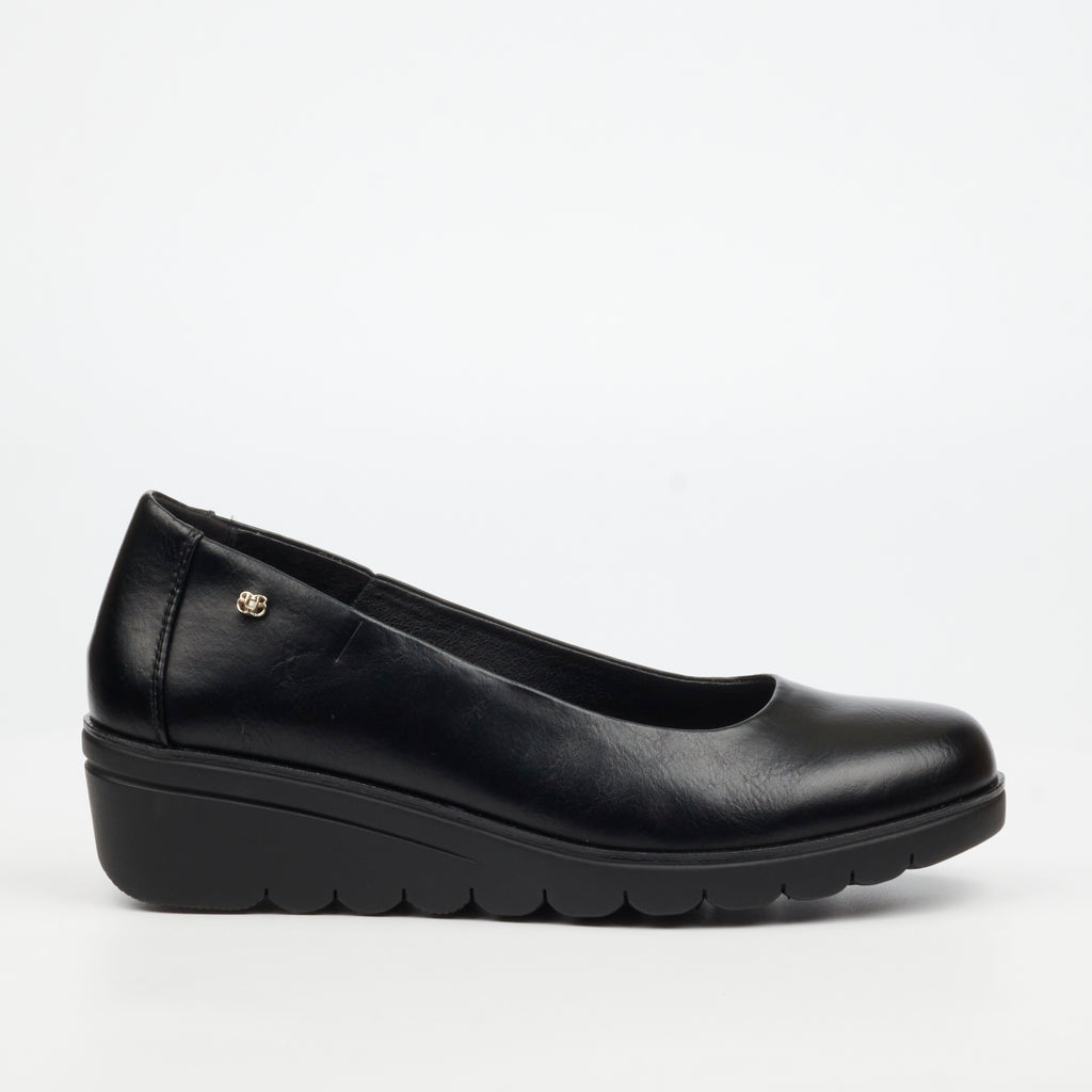 Butterfly Classics Eliana 1 Wedge - Black footwear Butterfly Classics