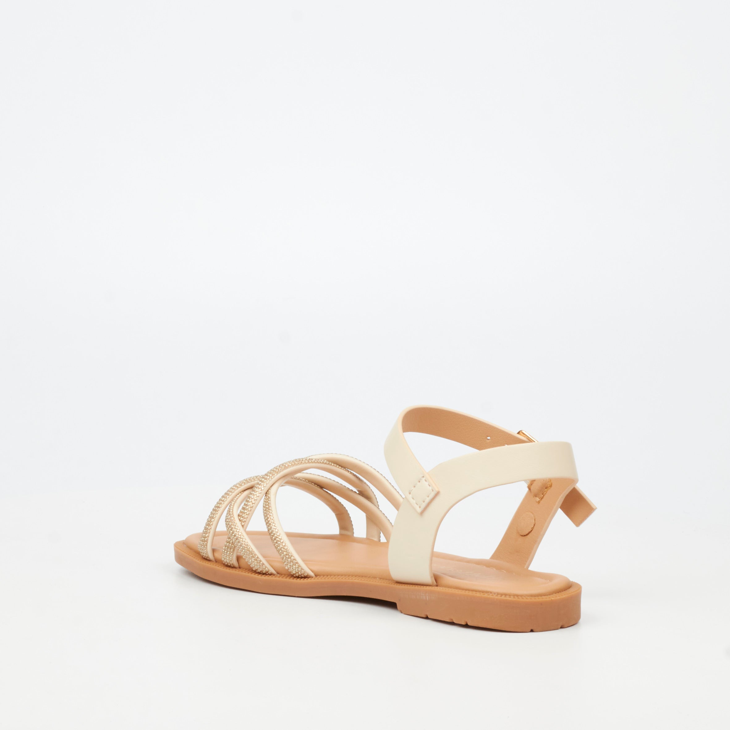 Flutterby Ella 1 Sandal - Beige (Youth) footwear Flutterby