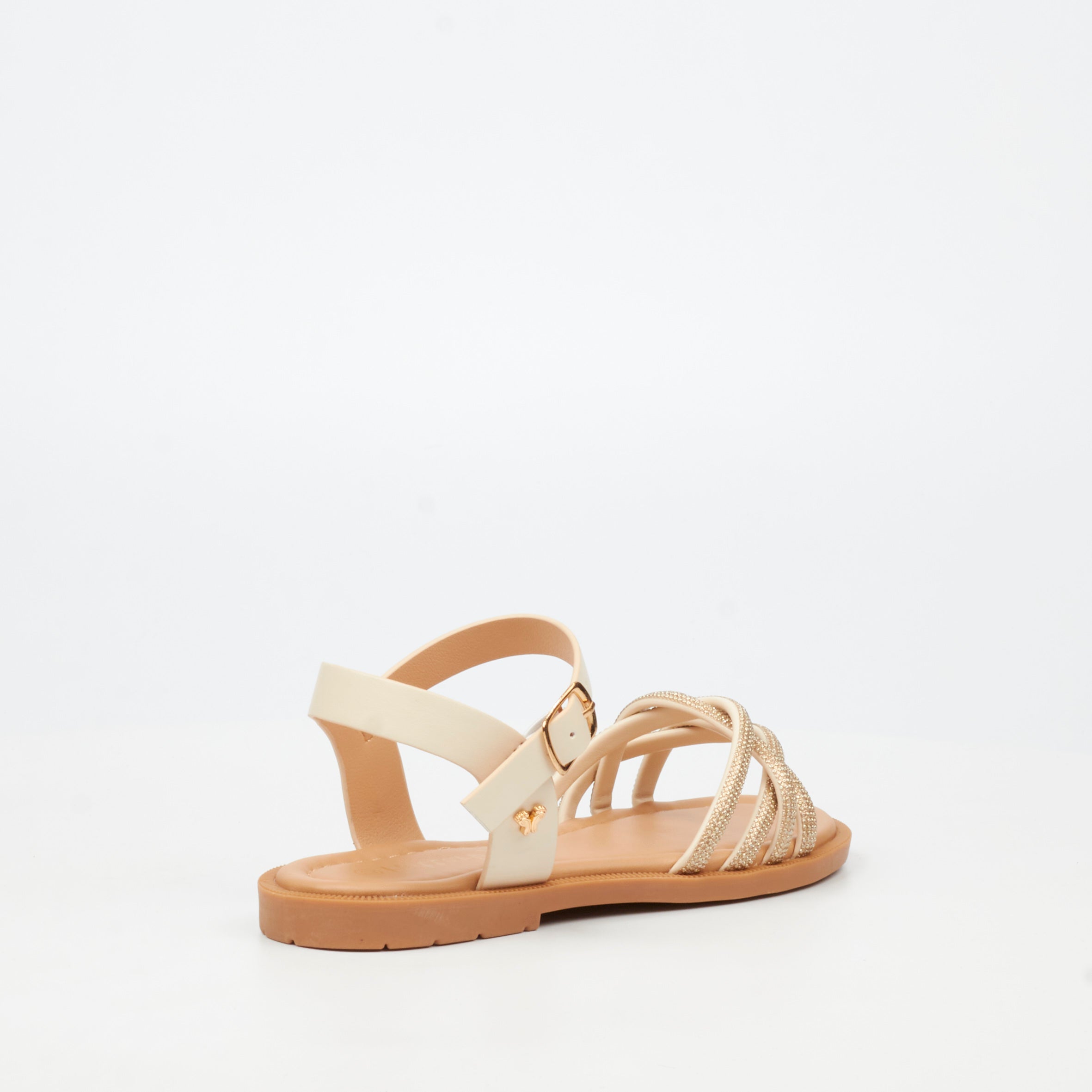 Flutterby Ella 1 Sandal - Beige (Youth) footwear Flutterby