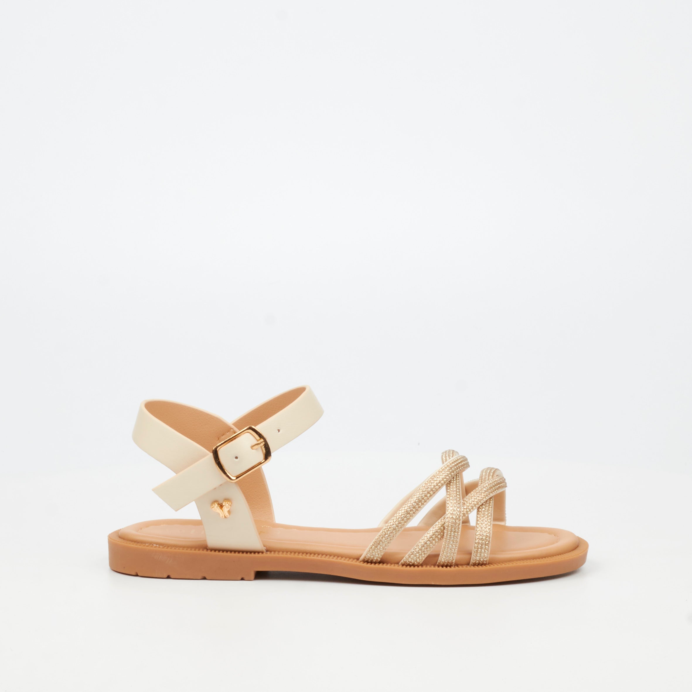 Flutterby Ella 1 Sandal - Beige (Youth) footwear Flutterby