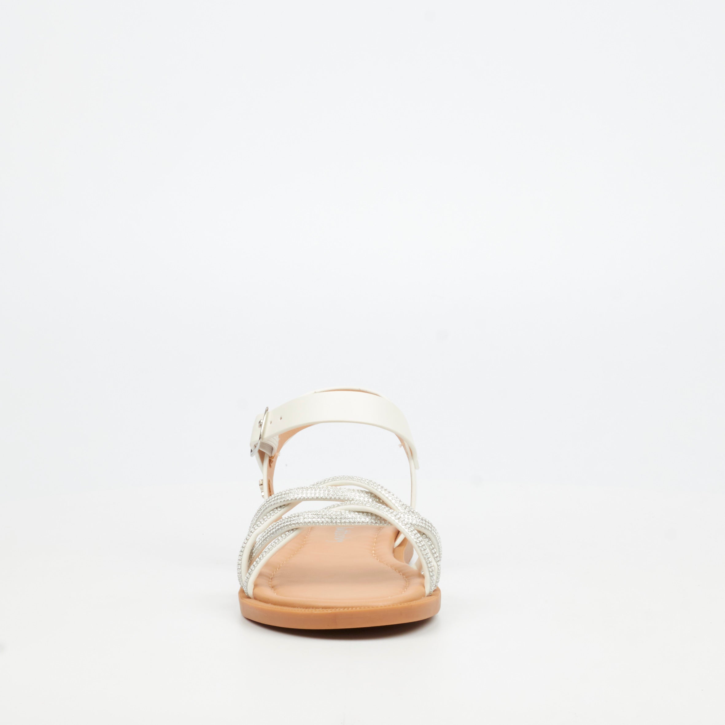 Flutterby Ella 1 Sandal - White (Youth) footwear Flutterby