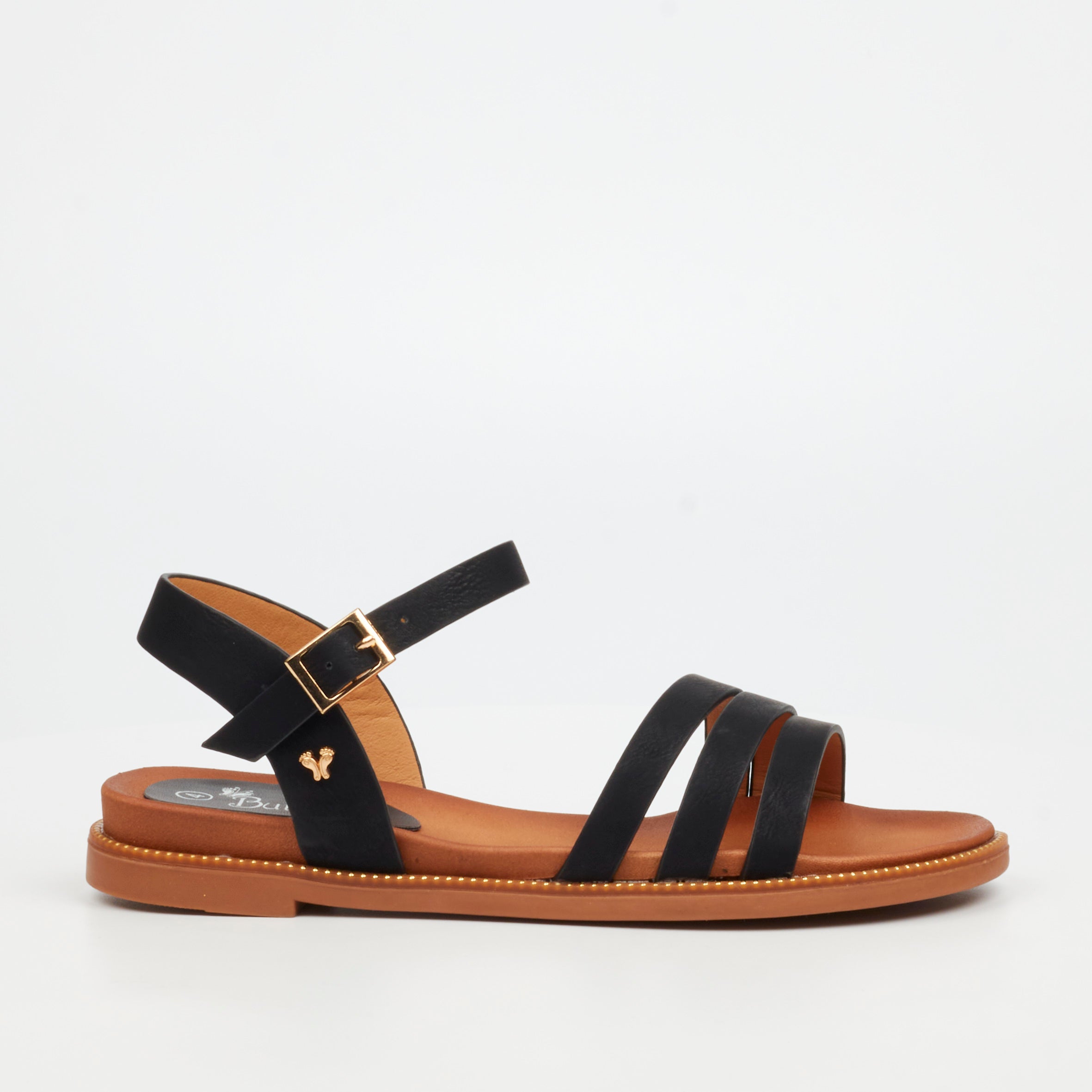 Butterfly Feet Ellie 1 Sandal - Black footwear Butterfly Feet