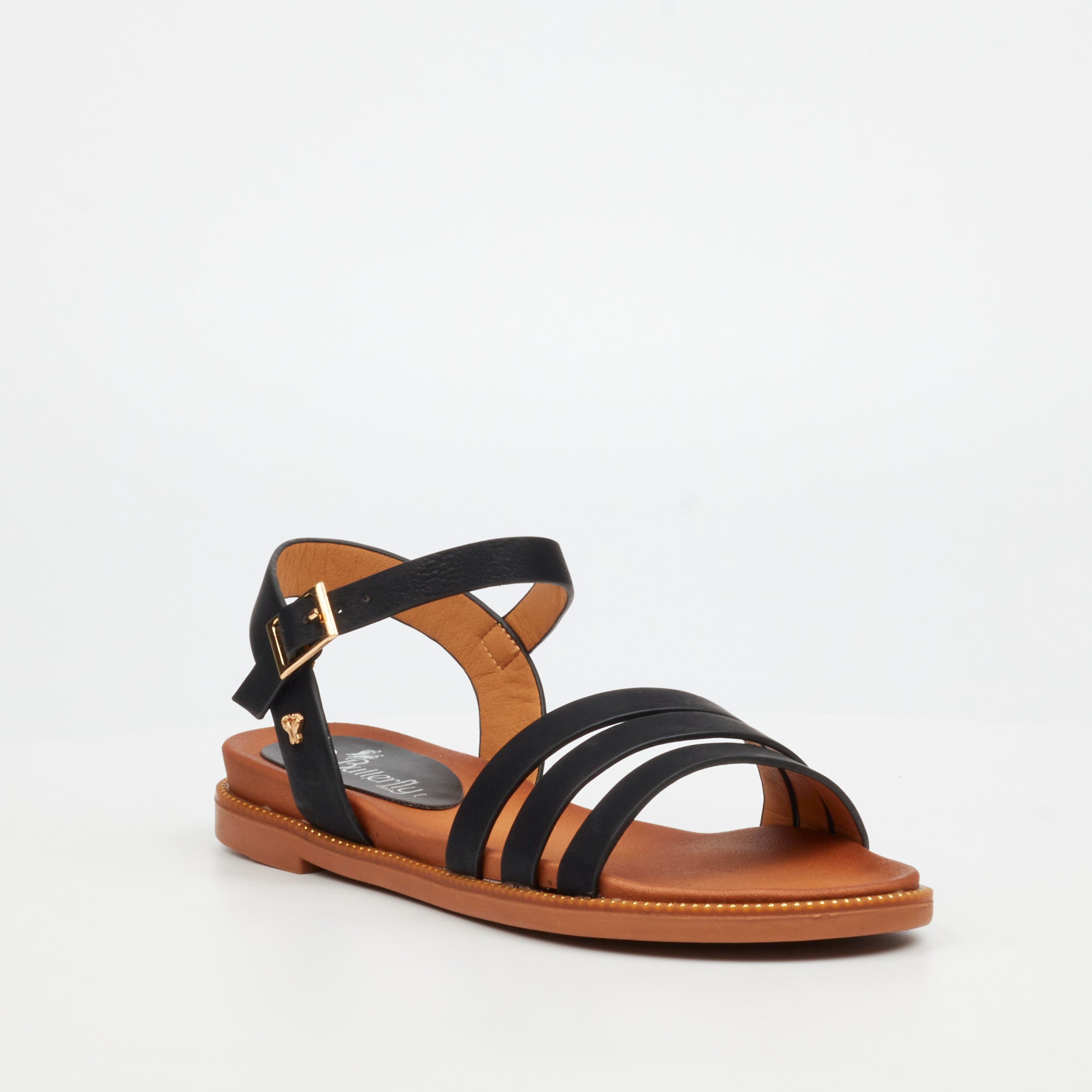 Butterfly Feet Ellie 11 Sandal - Black footwear Butterfly Feet