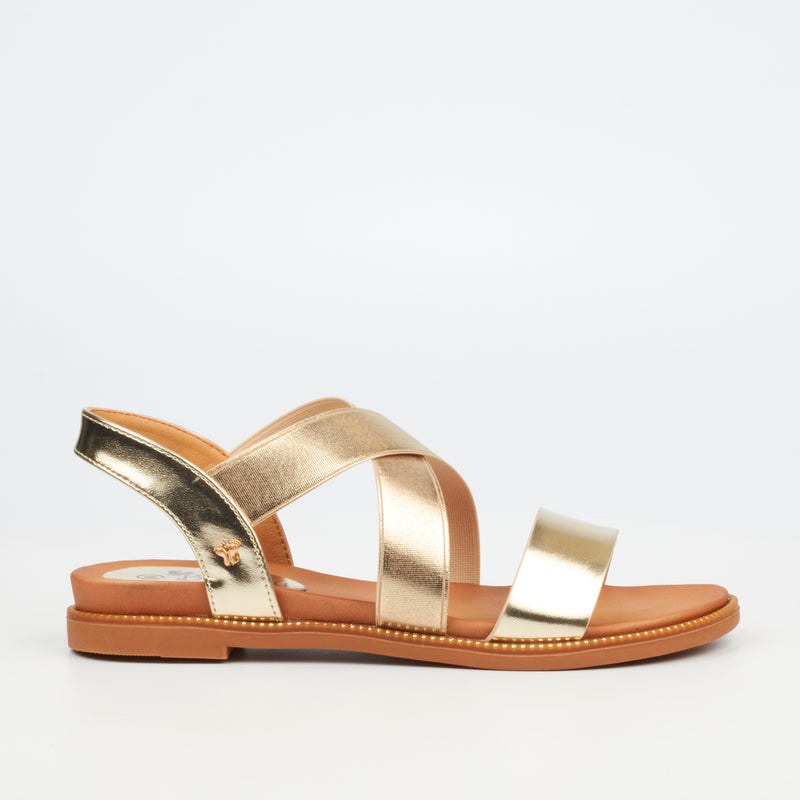 Butterfly Feet Ellie 12 Sandal - Champagne footwear Butterfly Feet