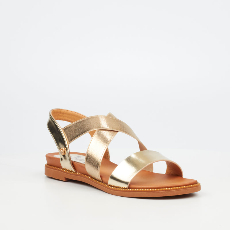 Butterfly Feet Ellie 12 Sandal - Champagne footwear Butterfly Feet