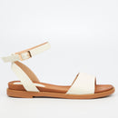 Butterfly Feet Ellie 1 Sandal - White footwear Butterfly Feet