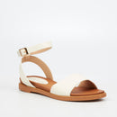 Butterfly Feet Ellie 1 Sandal - White footwear Butterfly Feet