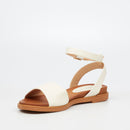 Butterfly Feet Ellie 1 Sandal - White footwear Butterfly Feet