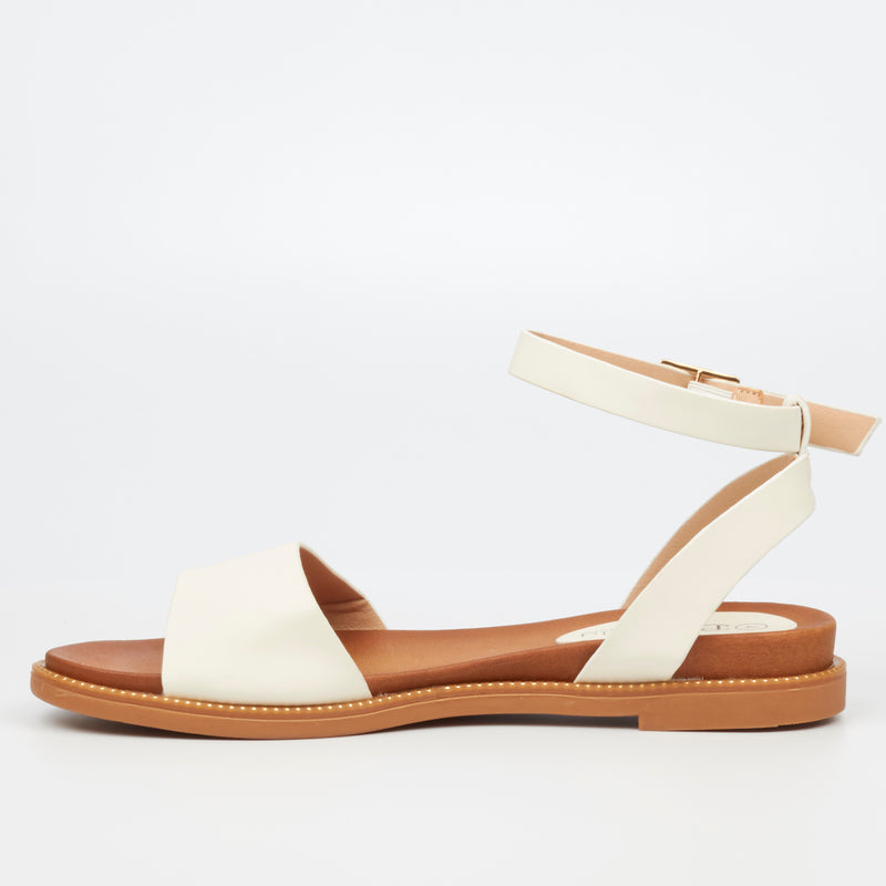 Butterfly Feet Ellie 1 Sandal - White footwear Butterfly Feet   