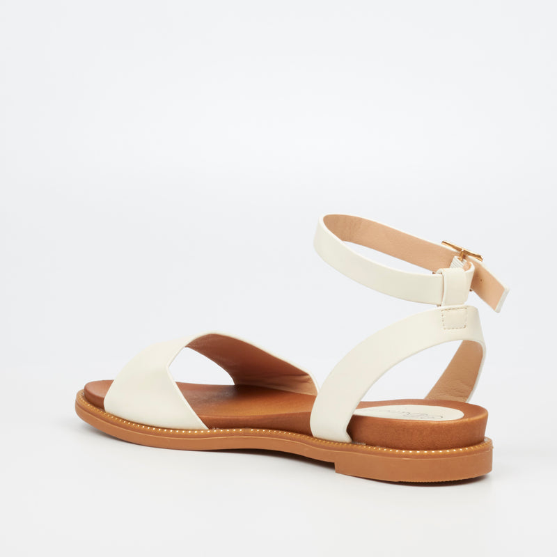 Butterfly Feet Ellie 1 Sandal - White footwear Butterfly Feet   