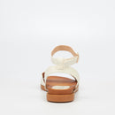 Butterfly Feet Ellie 1 Sandal - White footwear Butterfly Feet