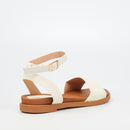 Butterfly Feet Ellie 1 Sandal - White footwear Butterfly Feet