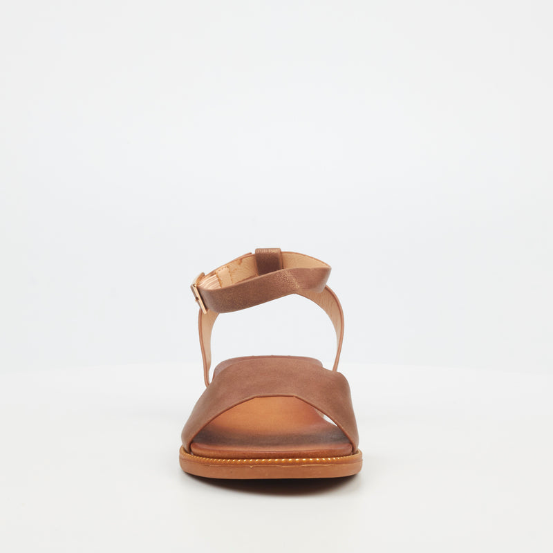 Butterfly Feet Ellie 3  Flat Sandal - Bronze footwear Butterfly Feet   