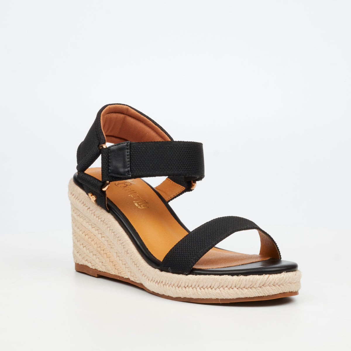 Butterfly Feet Escada 1 High Wedges - Black