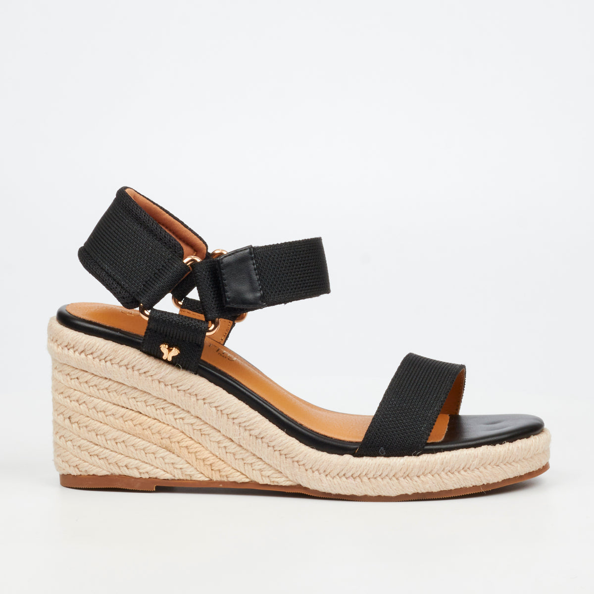 Butterfly Feet Escada 1 High Wedges - Black