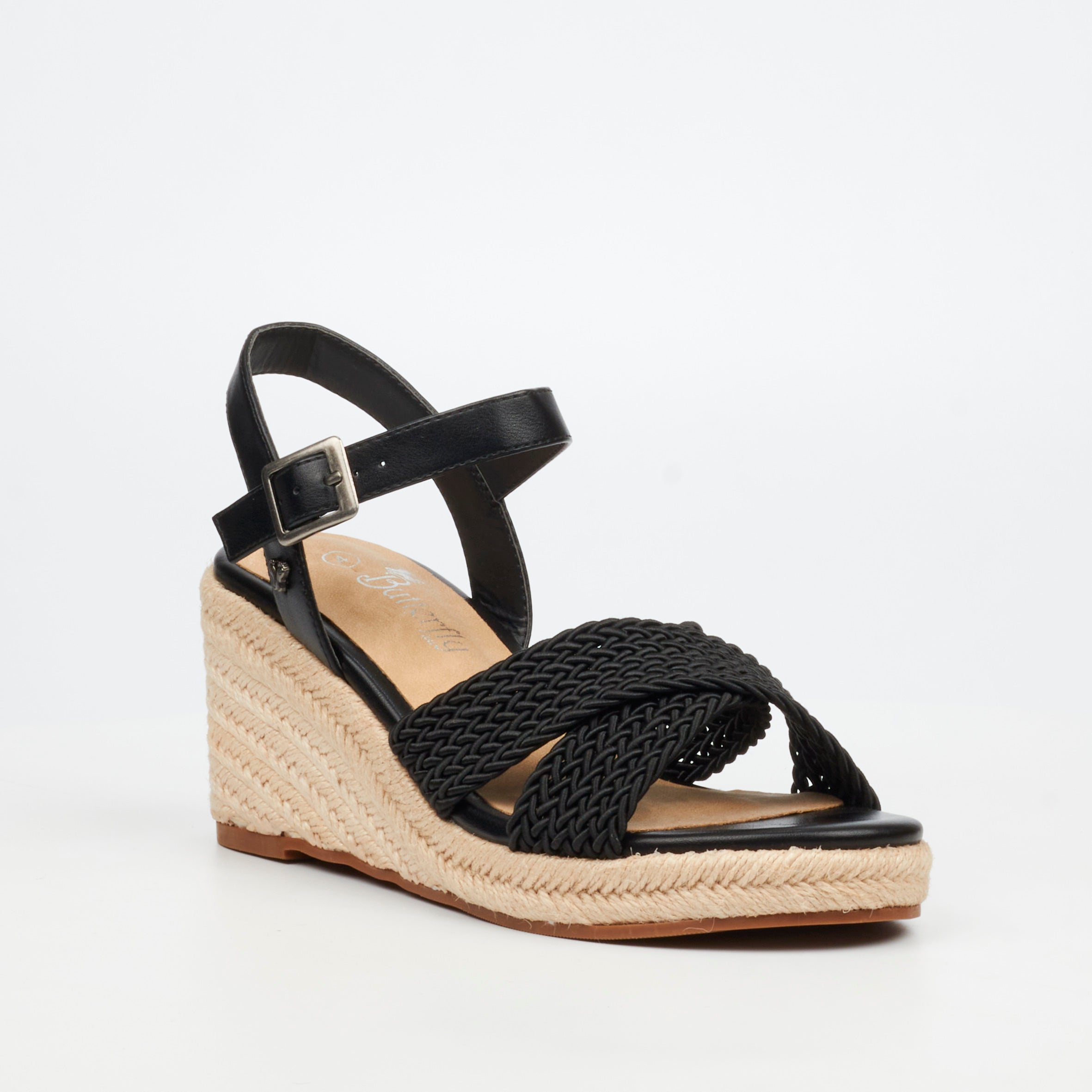 Butterfly Feet Escada 2 Wedge - Black footwear Butterfly Feet