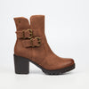 Butterfly Feet Esther 8 Ankle Boots - Chocolate footwear Butterfly Feet