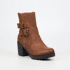 Butterfly Feet Esther 8 Ankle Boots - Chocolate footwear Butterfly Feet
