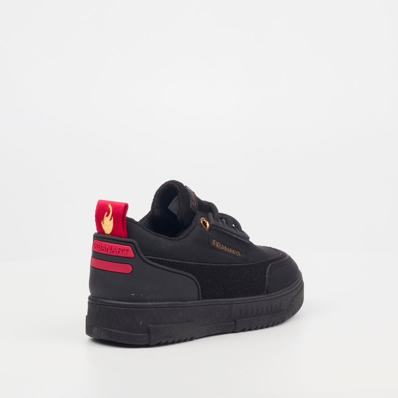 Urbanart Ezra 3 Faux Nubuck Sneaker - Black (kids) footwear UBRT   