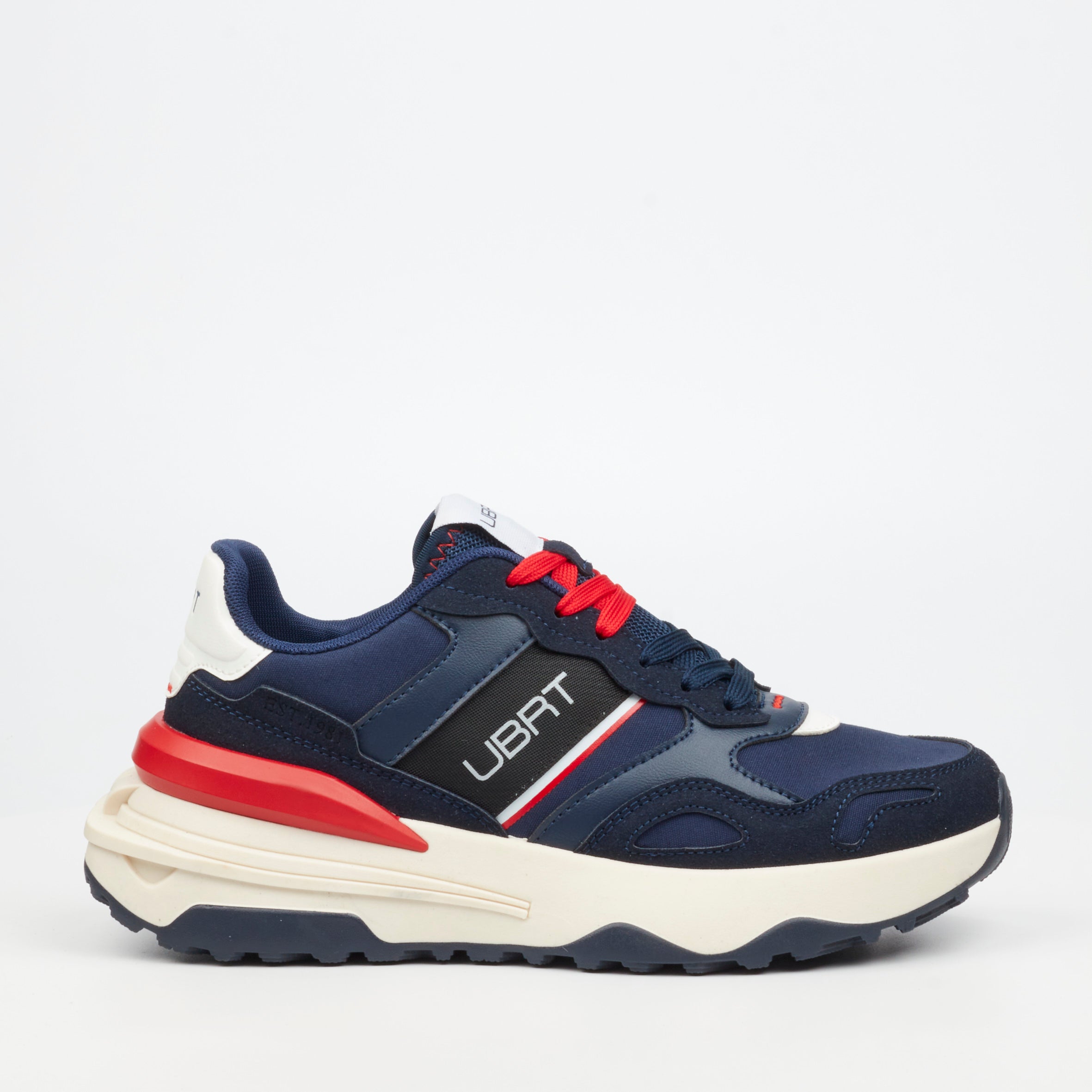 Urbanart Falcon 1 Faux Nubuck / Nylon Sneaker - Navy footwear Urbanart