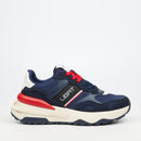 Urbanart Falcon 1 Faux Nubuck / Nylon Sneaker - Navy footwear Urbanart