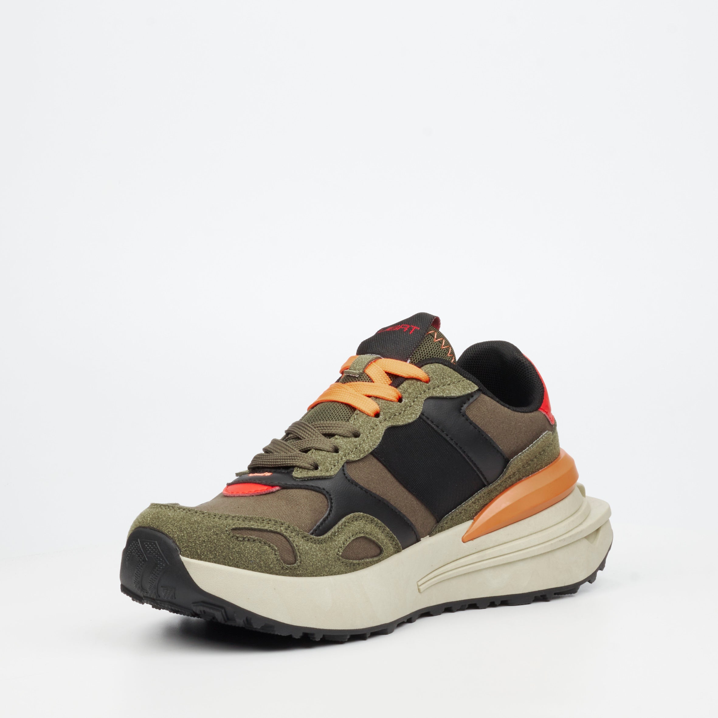 Urbanart Falcon 1 Faux Nubuck / Nylon Sneaker - Olive footwear Urbanart