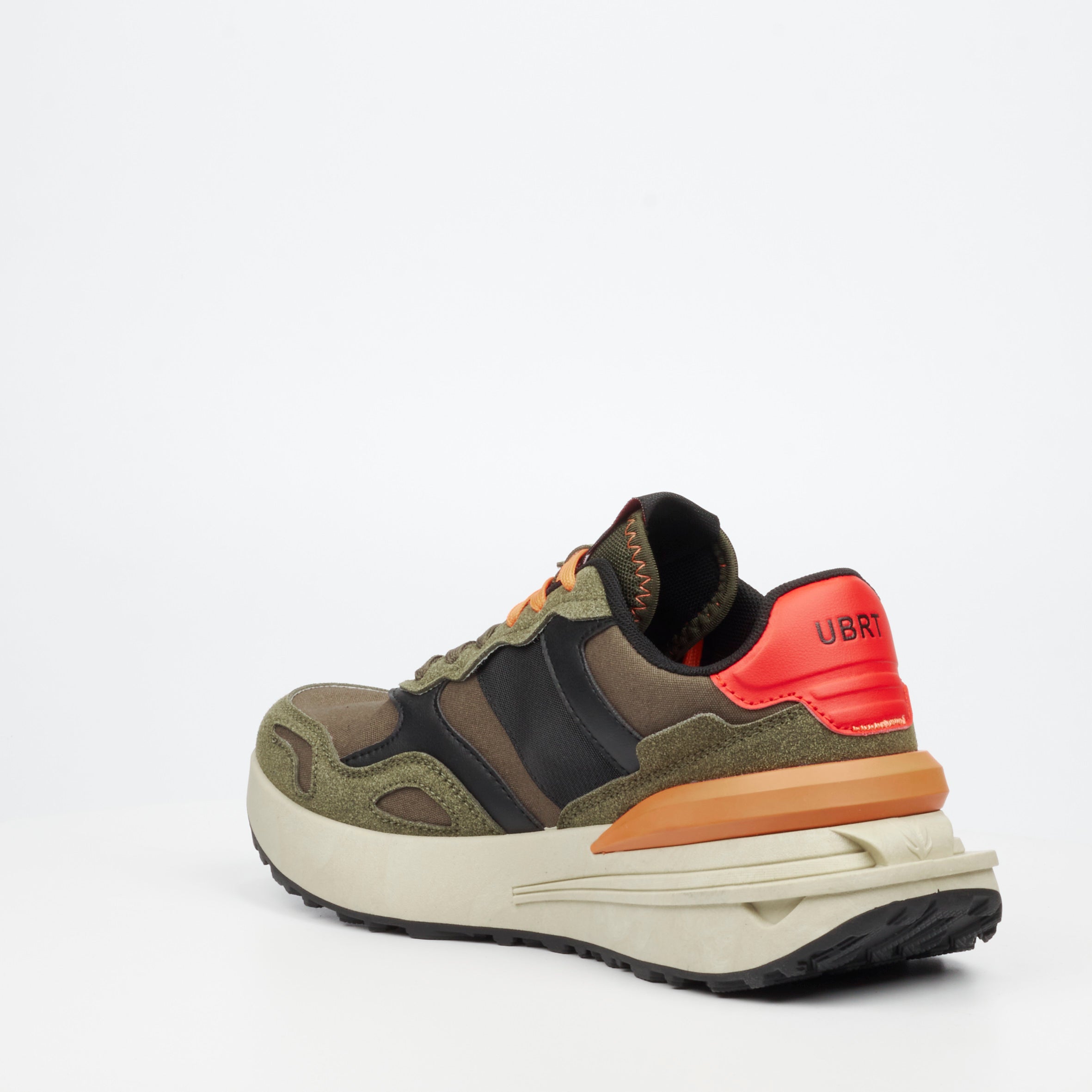 Urbanart Falcon 1 Faux Nubuck / Nylon Sneaker - Olive footwear Urbanart