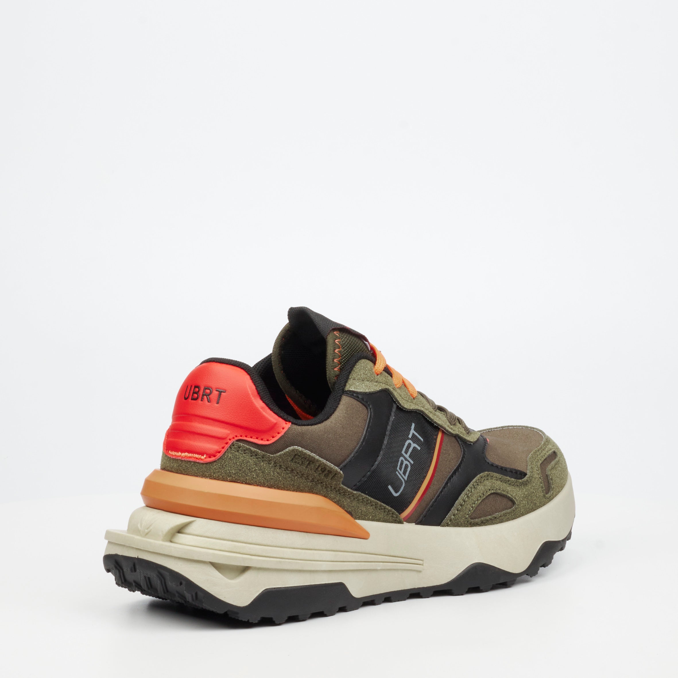 Urbanart Falcon 1 Faux Nubuck / Nylon Sneaker - Olive footwear Urbanart