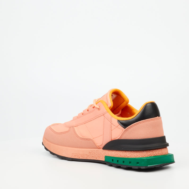 Urbanart Felix 1 Mesh / Faux Nubuck Sneaker - Orange footwear Urbanart