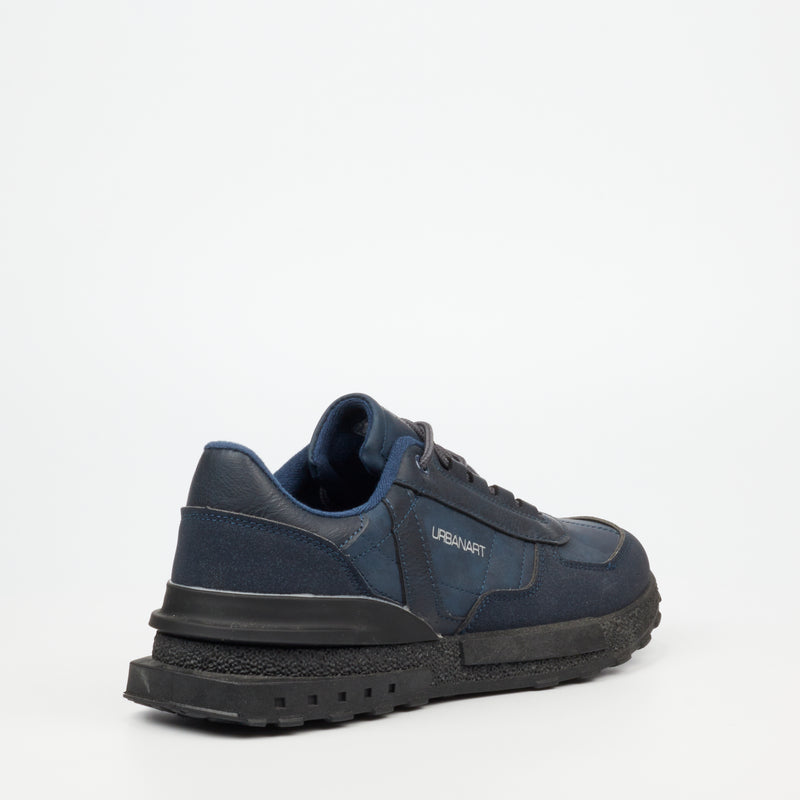 Urbanart Felix 1 Faux Nubuck Sneaker - Navy footwear Urbanart