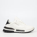 Urbanart Felix 1 Faux Wax Sneaker - White footwear Urbanart