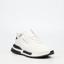 Urbanart Felix 1 Faux Wax Sneaker - White footwear Urbanart