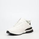 Urbanart Felix 1 Faux Wax Sneaker - White footwear Urbanart