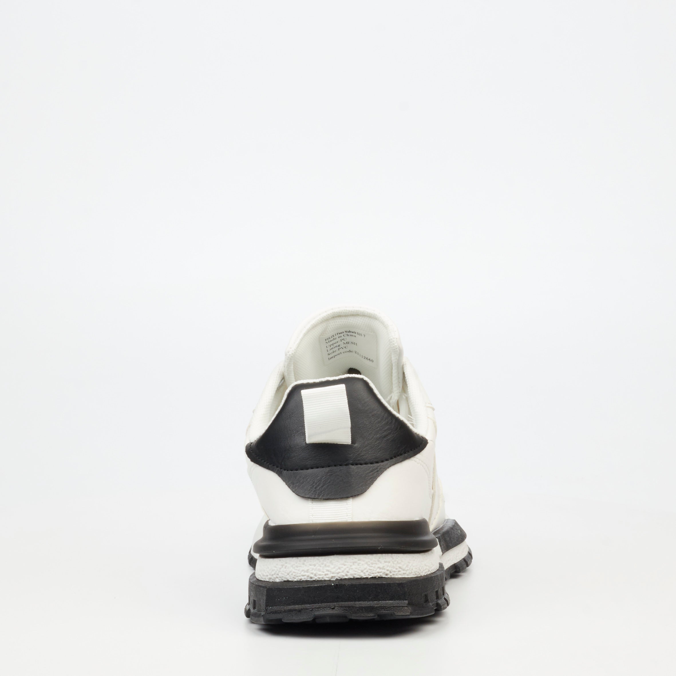 Urbanart Felix 1 Faux Wax Sneaker - White footwear Urbanart