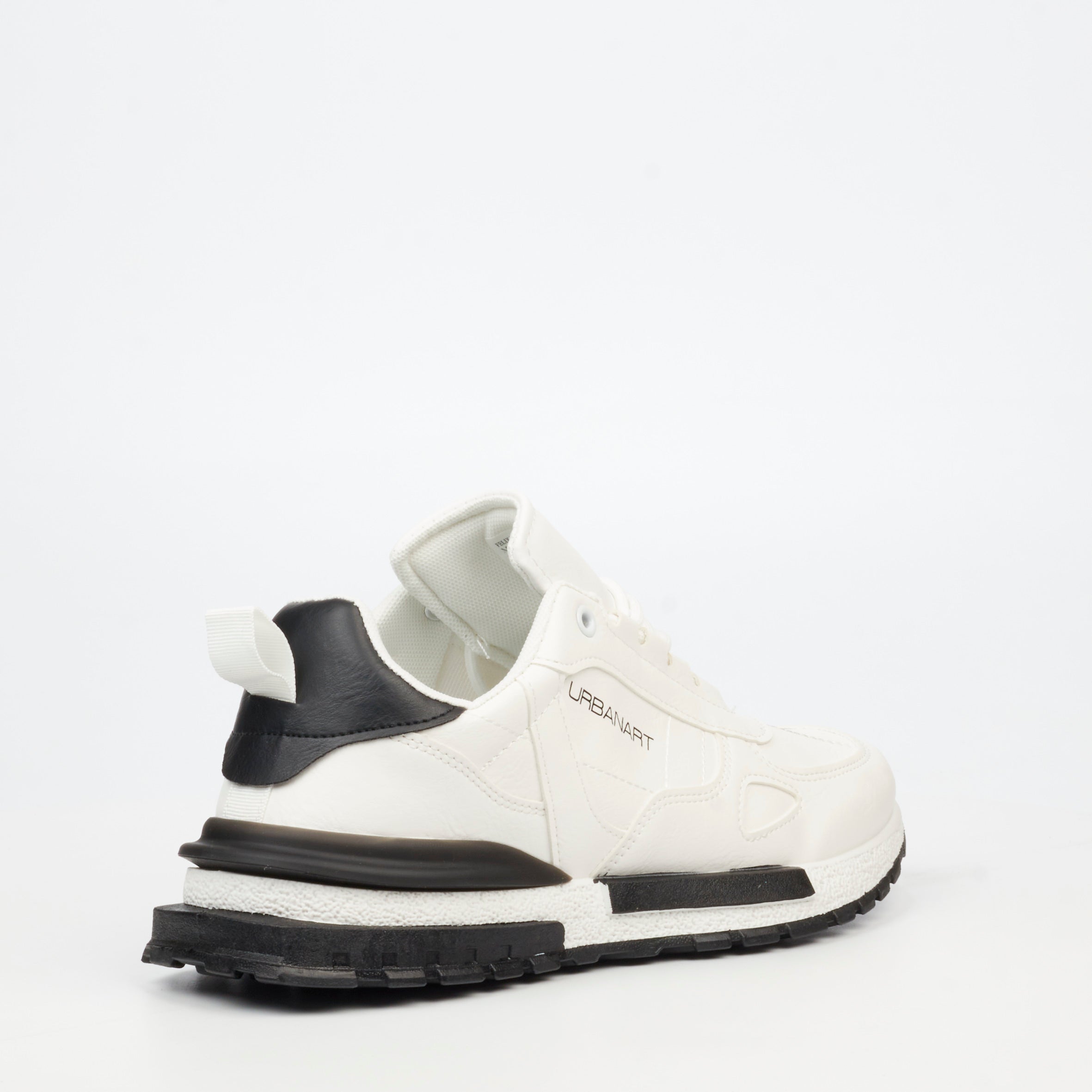 Urbanart Felix 1 Faux Wax Sneaker - White footwear Urbanart