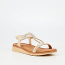 Butterfly Feet Fiona 1 Flatform - Beige footwear Butterfly Feet