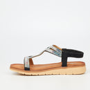 Butterfly Feet Fiona 1 Flatform - Black footwear Butterfly Feet