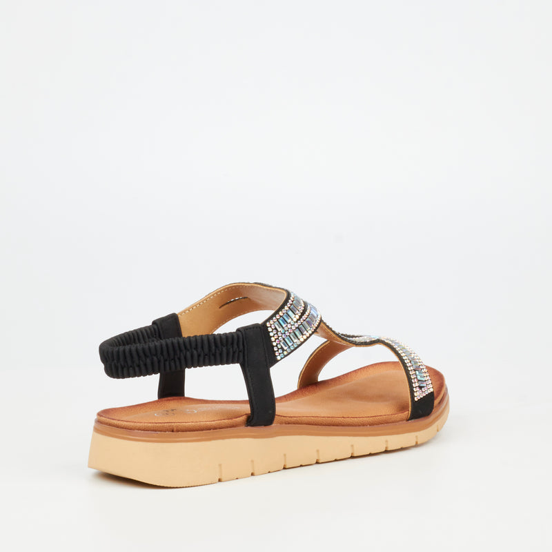 Butterfly Feet Fiona 1 Flatform - Black footwear Butterfly Feet