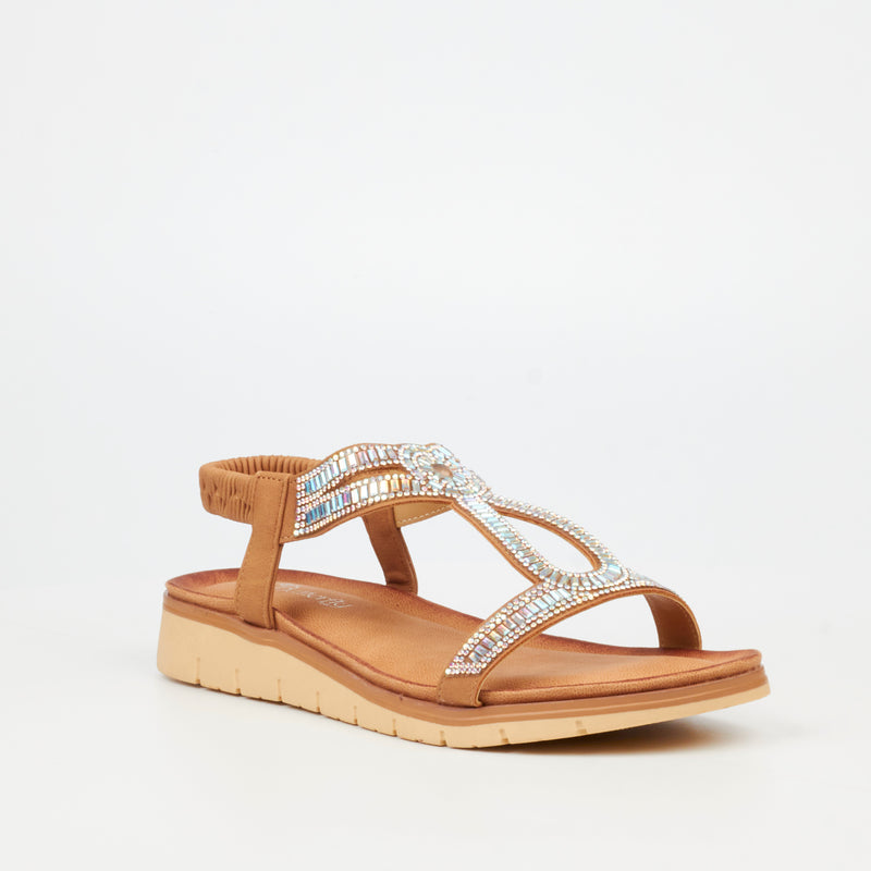 Butterfly Feet Fiona 1 Flatform - Tan footwear Butterfly Feet