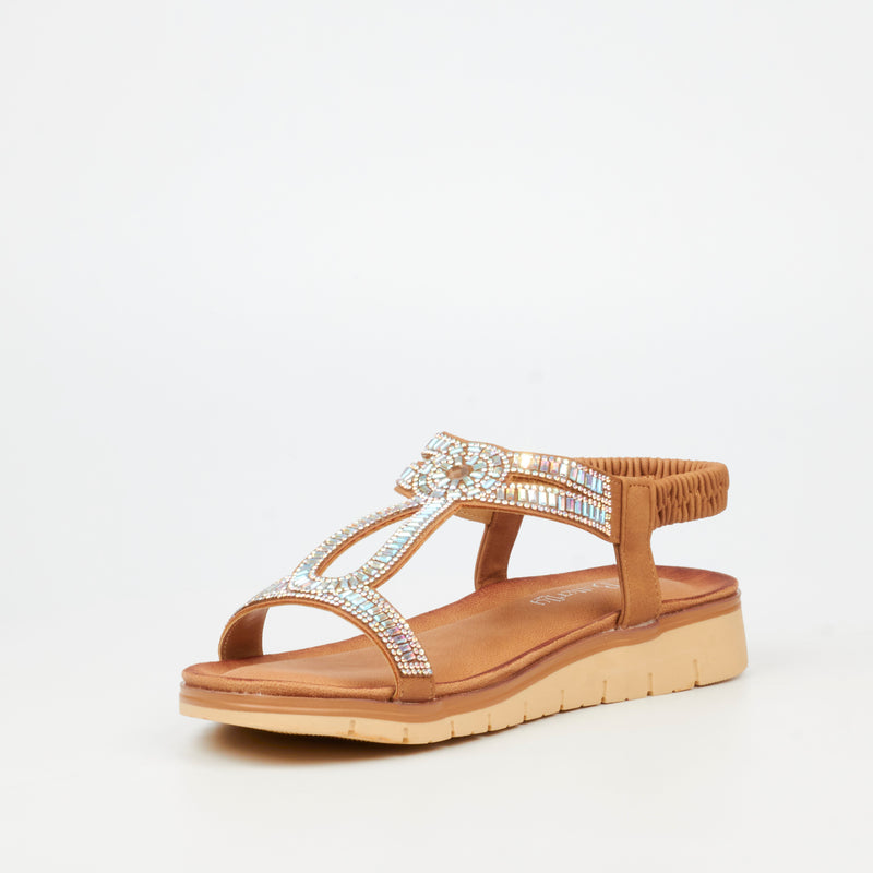 Butterfly Feet Fiona 1 Flatform - Tan footwear Butterfly Feet